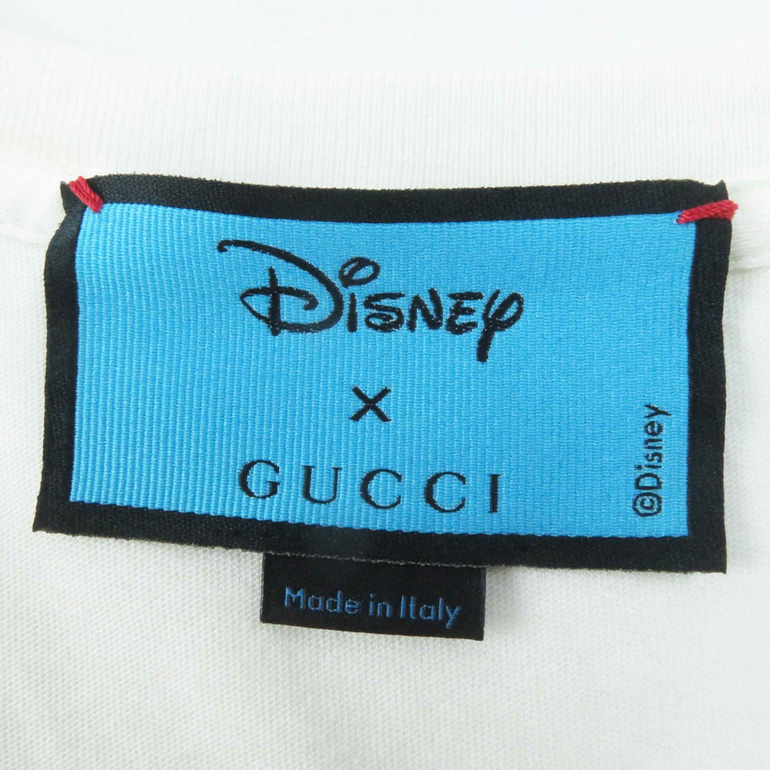 Excellent GUCCI×Disney Short sleeve T-shirt Donald Duck Ivory black Women XS