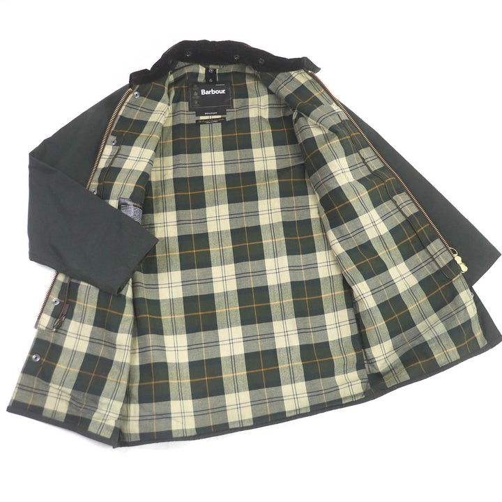 Great Barbour Coverall BEAUFORT oiled jacket green cotton mens 36 2002414 MWX0017SG19