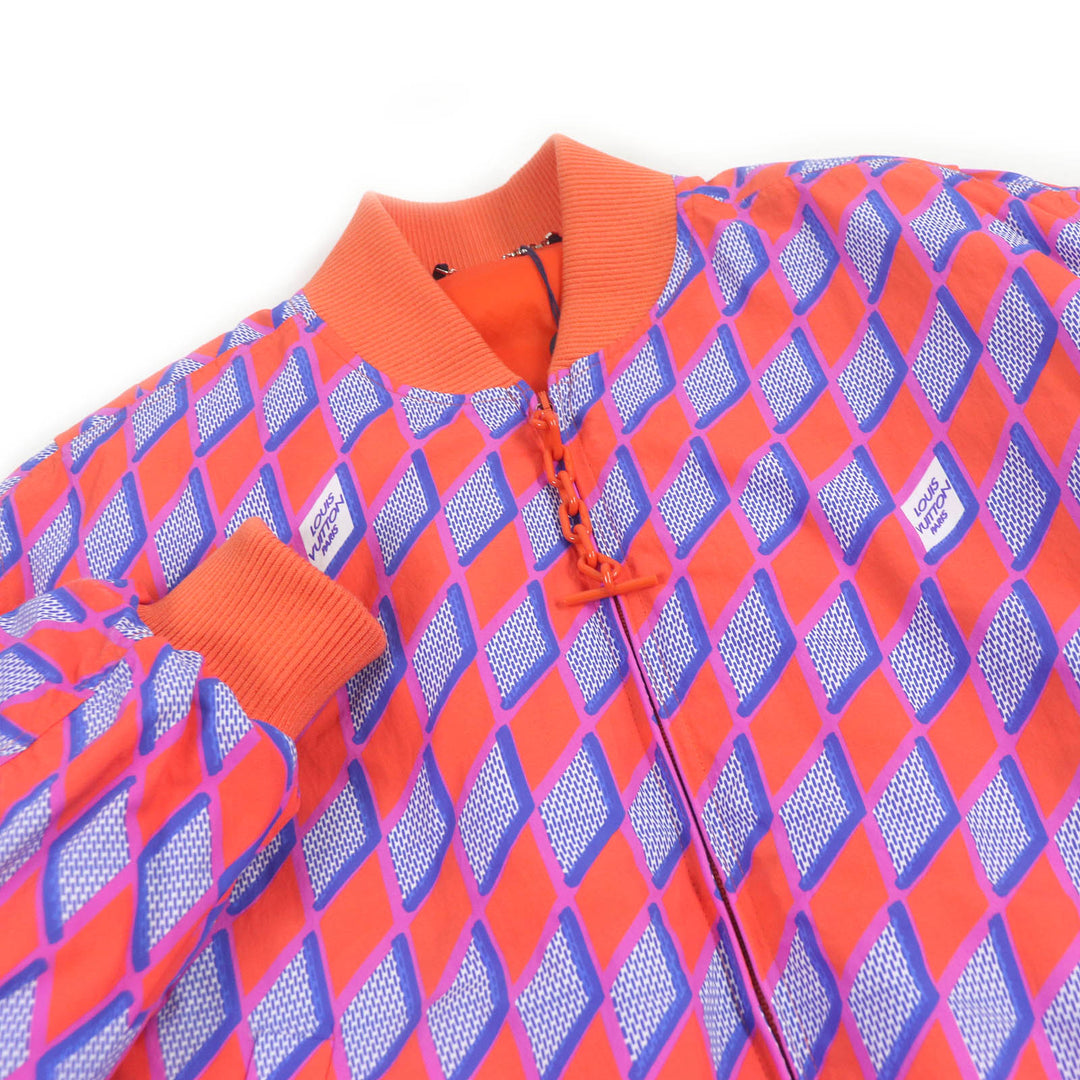 Excellent LOUIS VUITTON Bomber jacket Diamond Damier pattern graphic mens 48 HNB73E