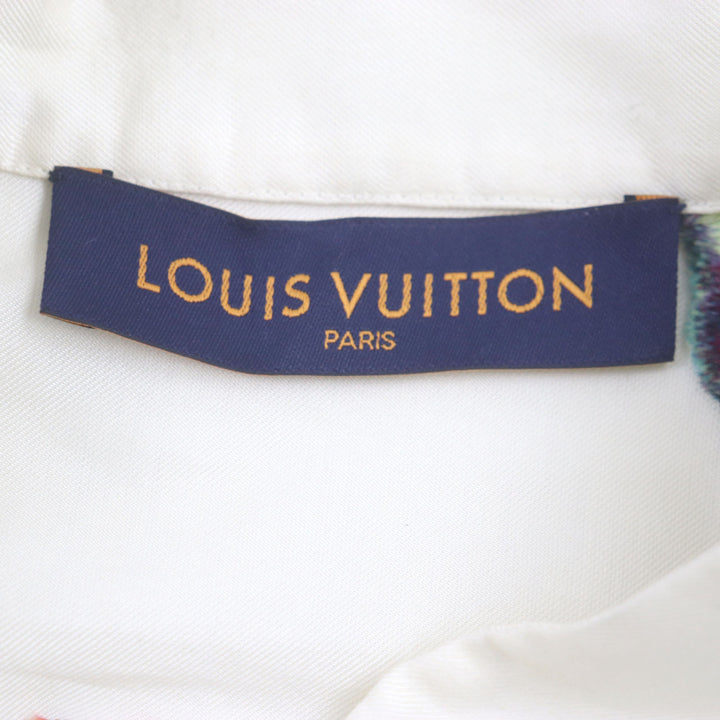 Pristine LOUIS VUITTON Long sleeve shirt LV Graffiti polyester mens S HNS09W