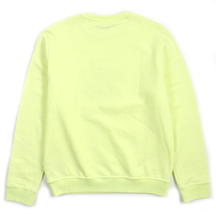 Pristine HERMES sweat Chevaux en symmetry Crewneck lime cotton mens M 31-5765