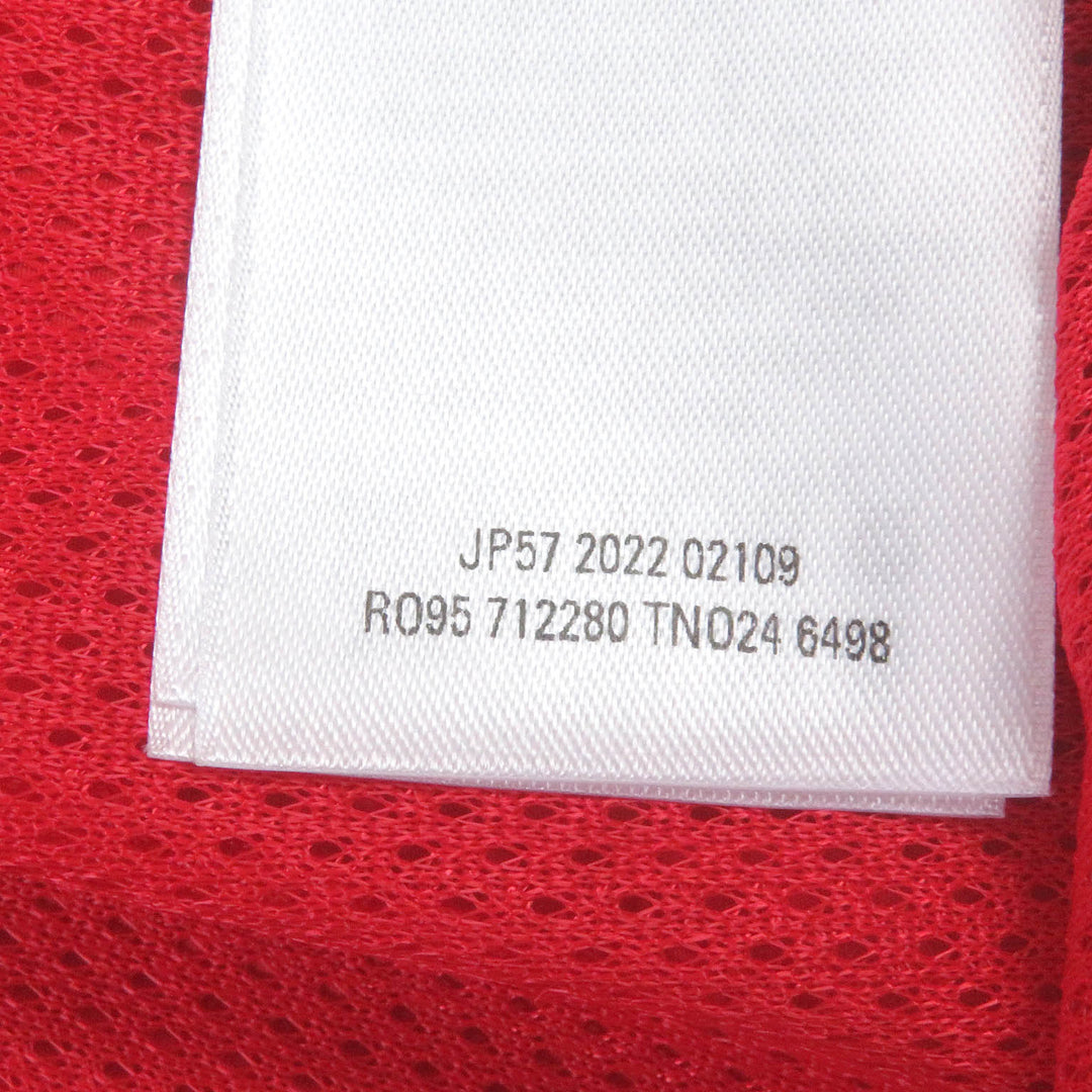 Excellent BALENCIAGA×adidas Jacket TRACKSUIT 3-Stripes Trefoil Red Nylon mens L 712280