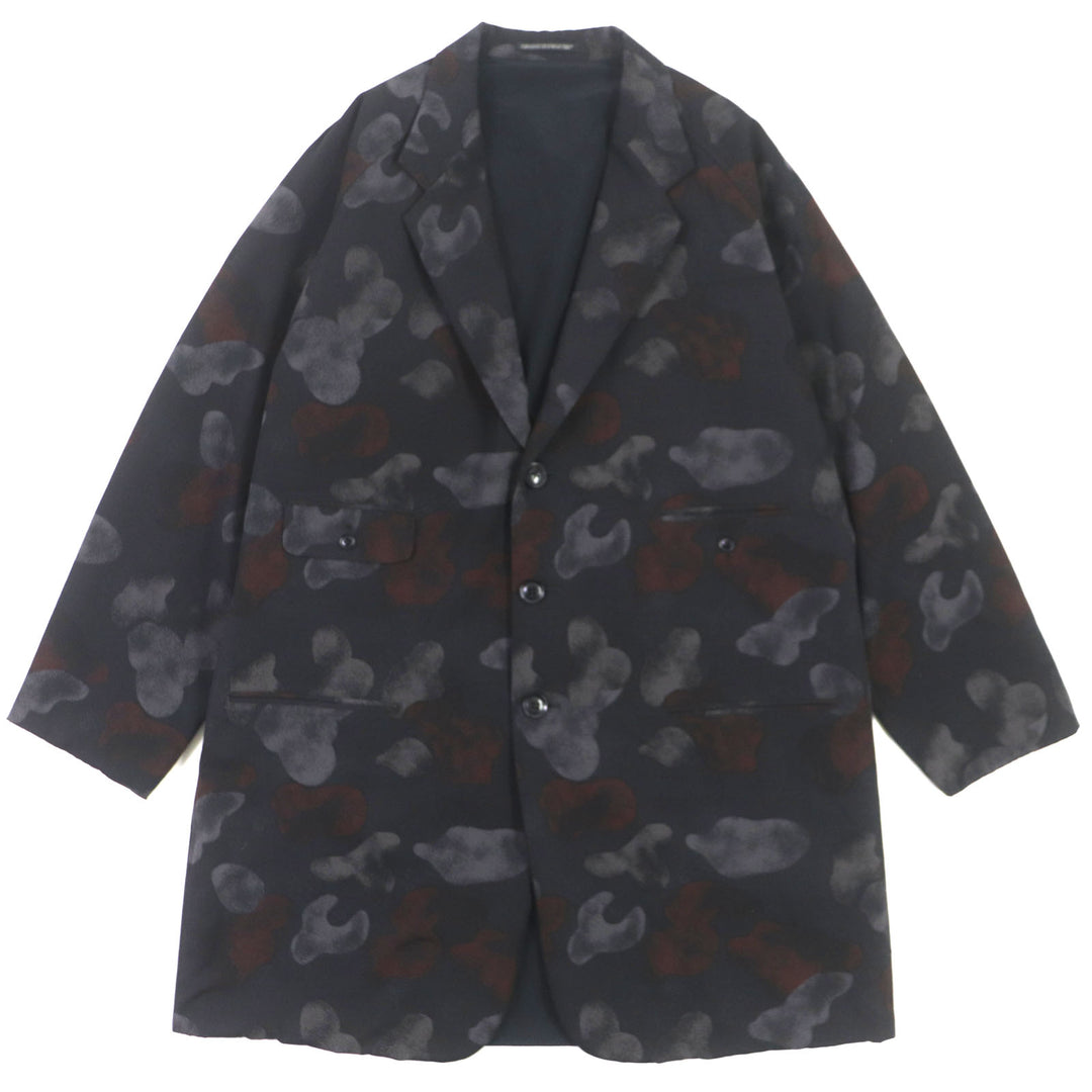 Very Good Yohji Yamamoto POUR HOMME coat Wool gabardine reversible tailored Black 2