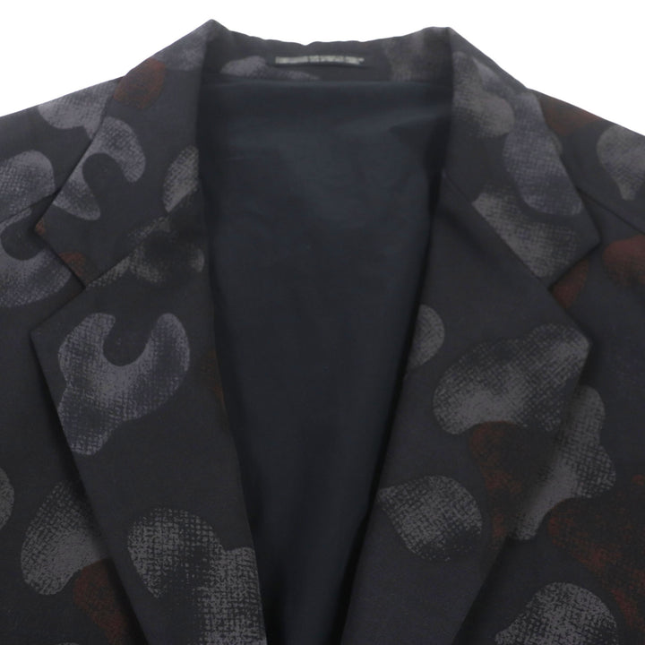 Very Good Yohji Yamamoto POUR HOMME coat Wool gabardine reversible tailored Black 2