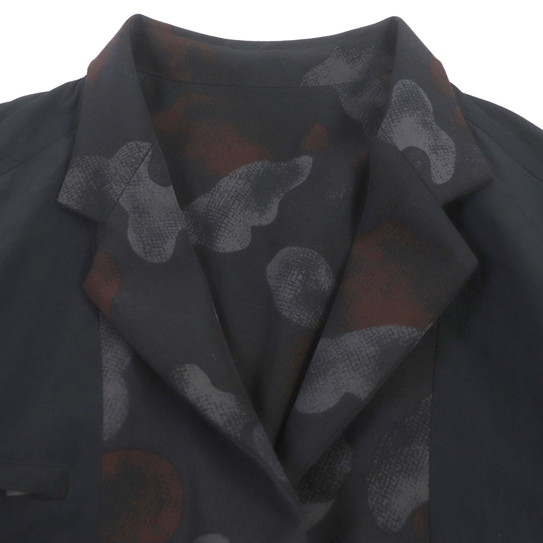 Very Good Yohji Yamamoto POUR HOMME coat Wool gabardine reversible tailored Black 2
