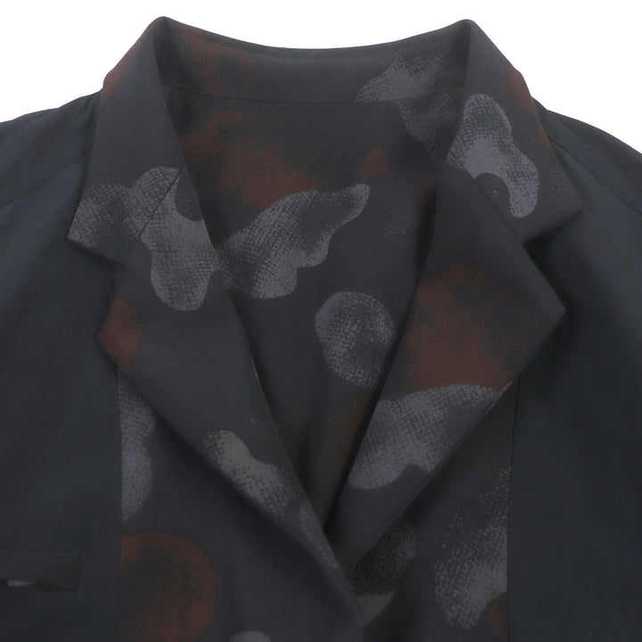 Very Good Yohji Yamamoto POUR HOMME coat Wool gabardine reversible tailored Black 2