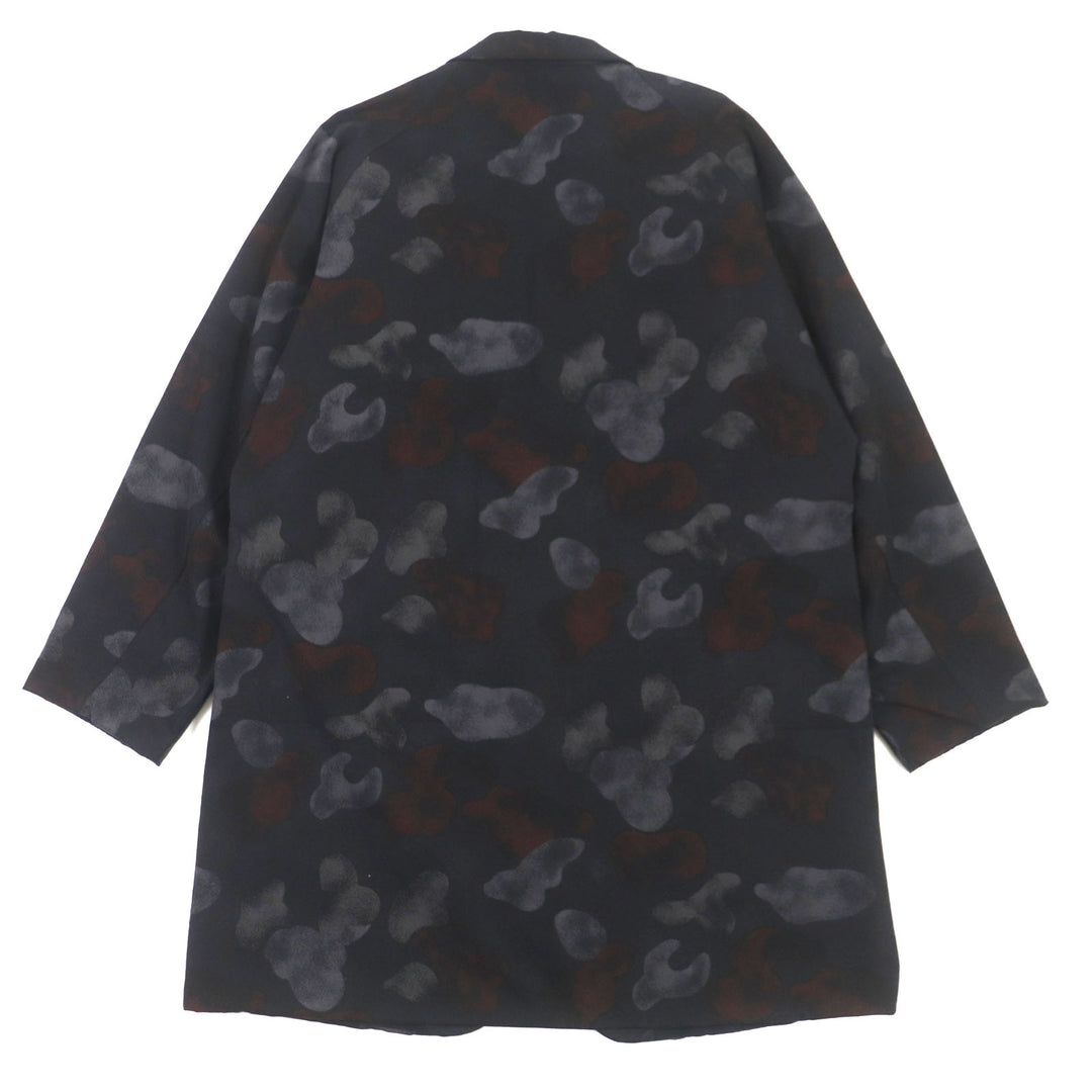 Very Good Yohji Yamamoto POUR HOMME coat Wool gabardine reversible tailored Black 2