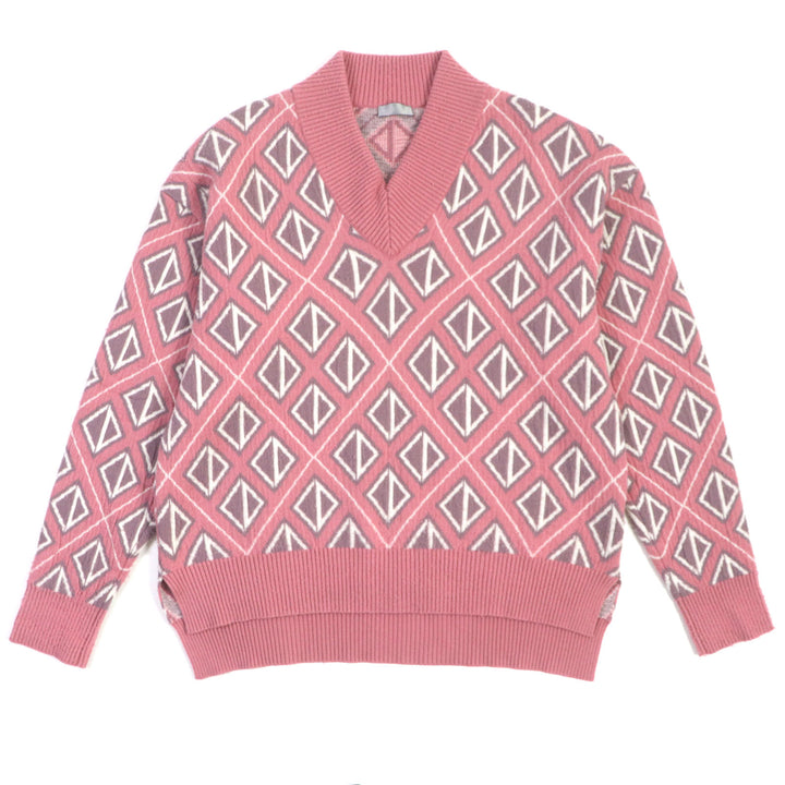 Excellent DIOR×Travis Scott knit Cactus jack CD Diamond Pilling Processing L
