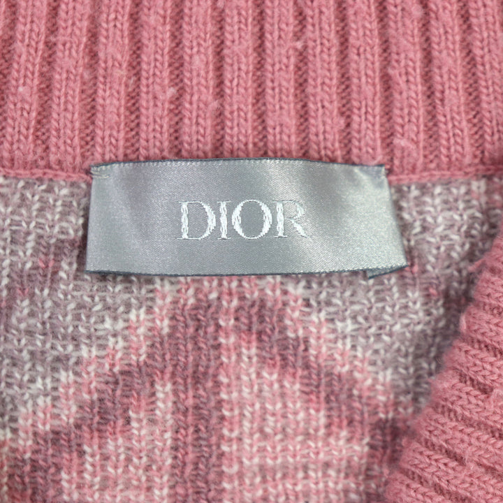 Excellent DIOR×Travis Scott knit Cactus jack CD Diamond Pilling Processing L