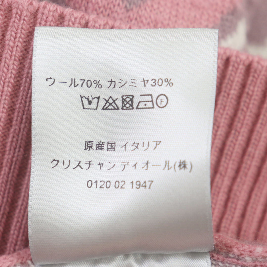 Excellent DIOR×Travis Scott knit Cactus jack CD Diamond Pilling Processing L