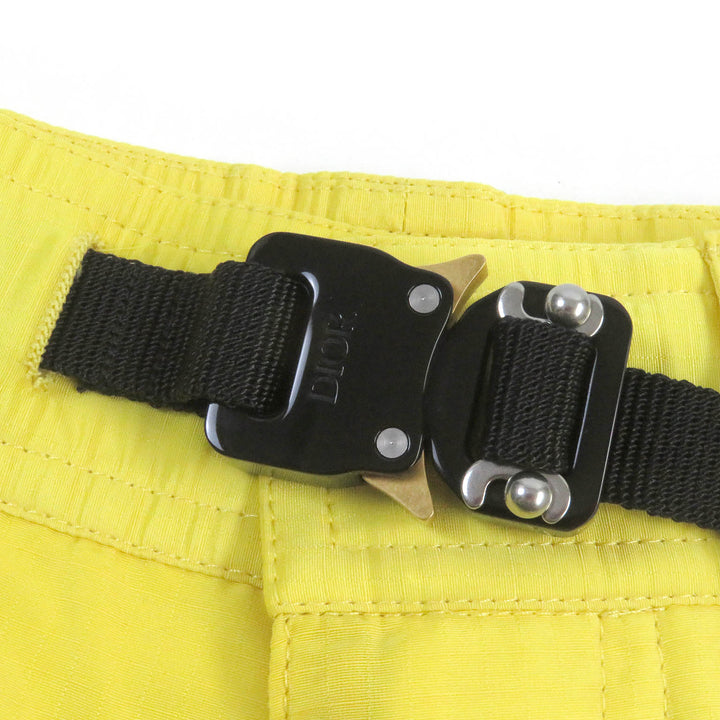 Excellent DIOR Shorts buckled bermuda shorts yellow Nylon mens 46 293C179A4717
