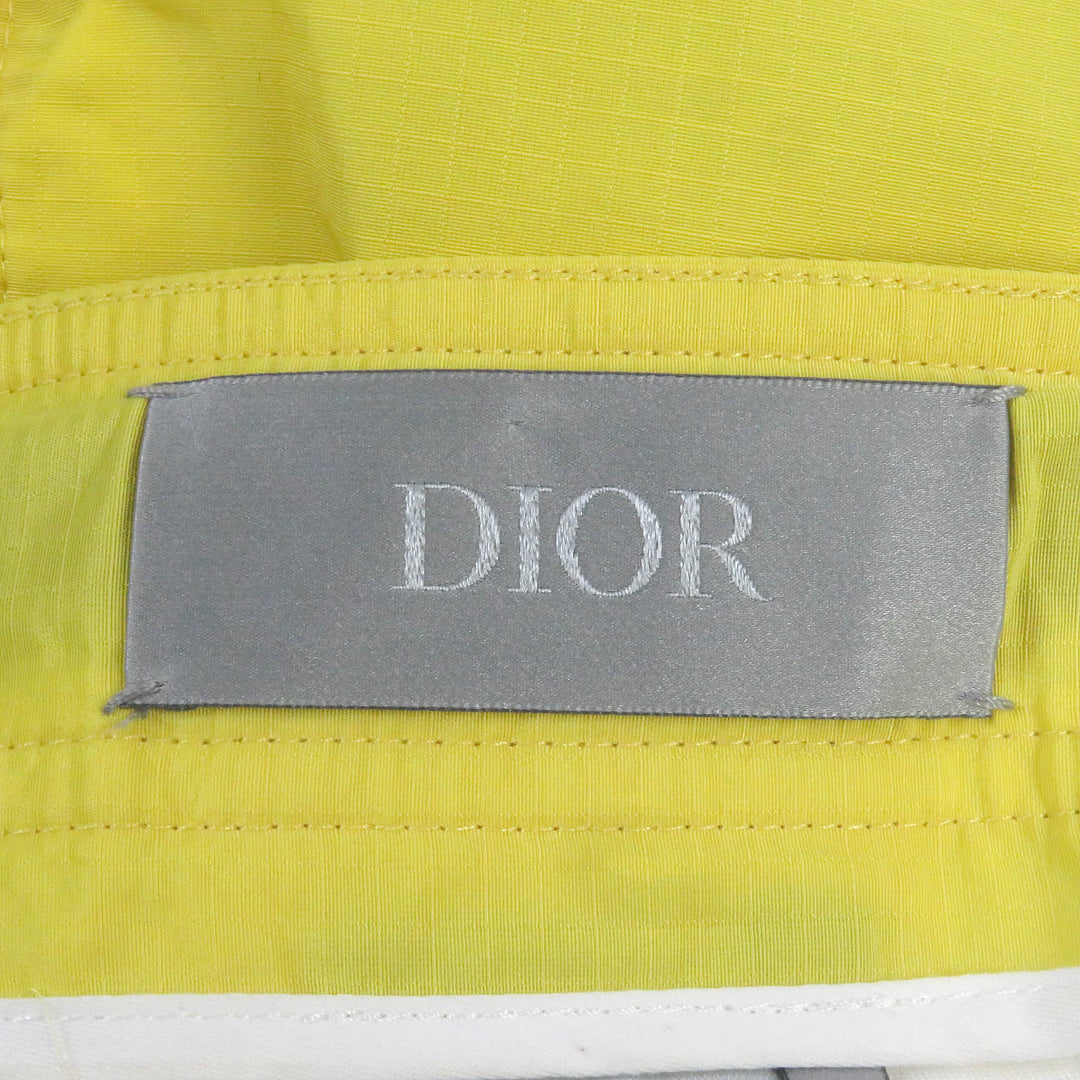 Excellent DIOR Shorts buckled bermuda shorts yellow Nylon mens 46 293C179A4717