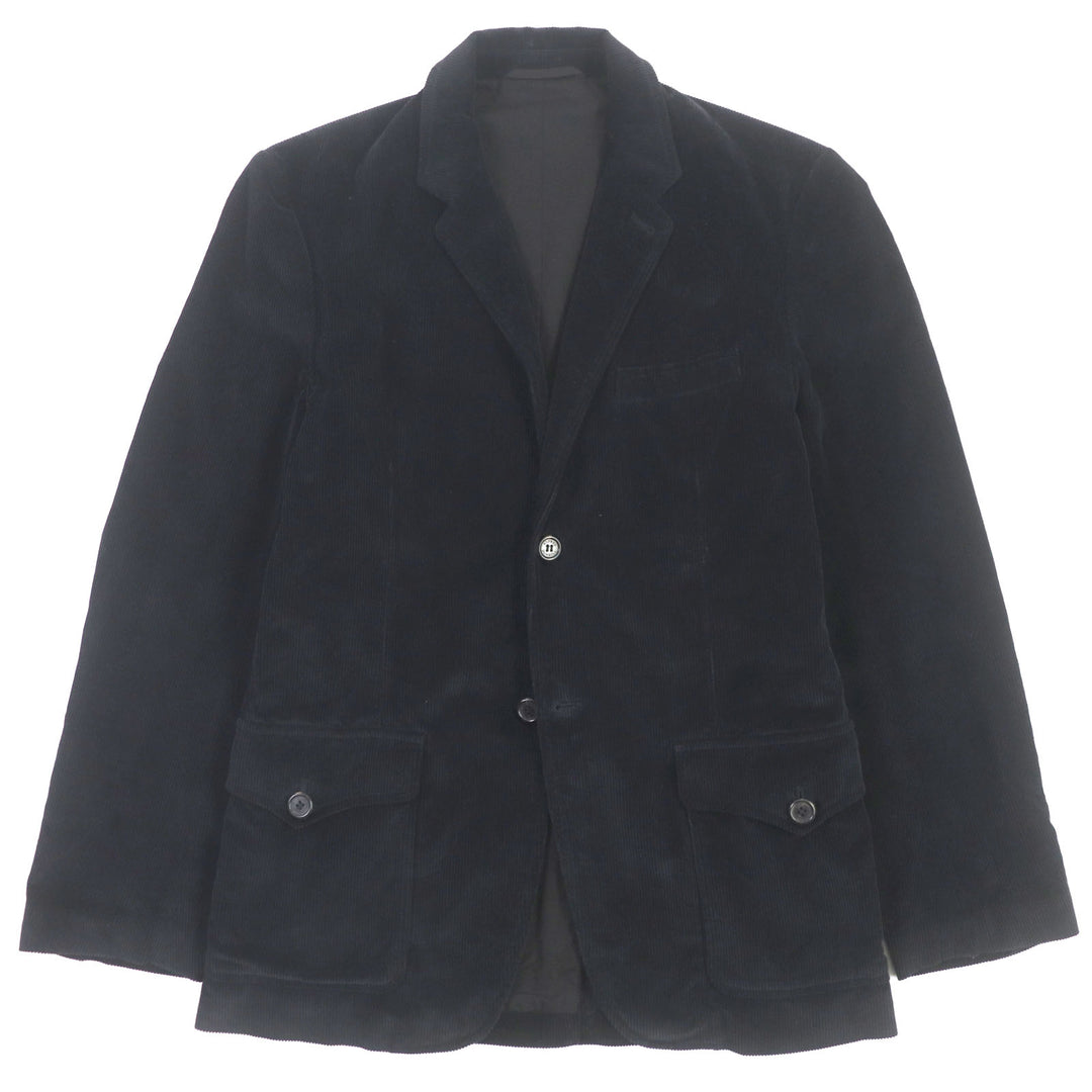 Great Dunhill tailored jacket Corduroy Logo Buttons Full Cuffs Single cotton mens S