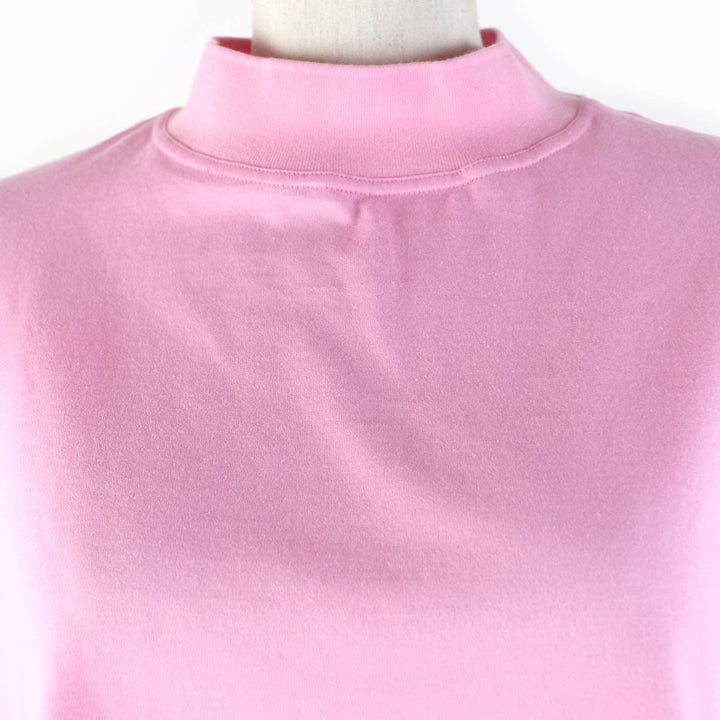 Excellent HERMES Short sleeve T-shirt cartouche Mock neck pink Women 34 3E4621DL