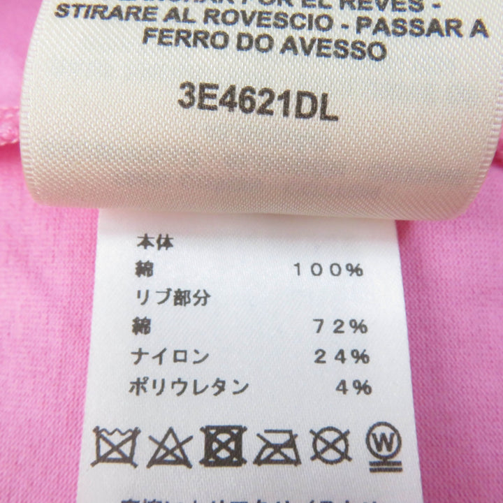 Excellent HERMES Short sleeve T-shirt cartouche Mock neck pink Women 34 3E4621DL