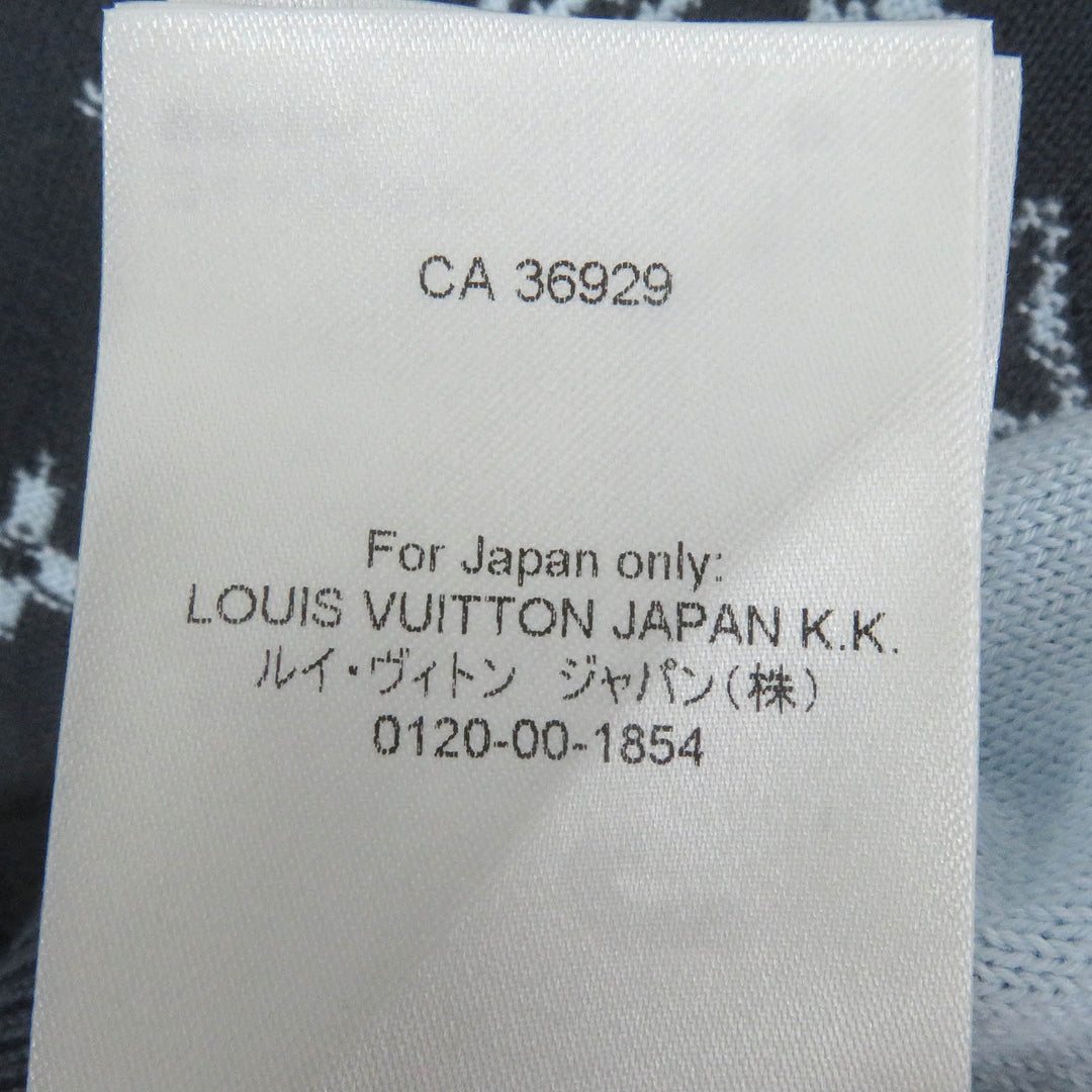 LOUIS VUITTON knit Monogram Gradient Crew Neck Sweater Blue gray mens M 1AFAPP