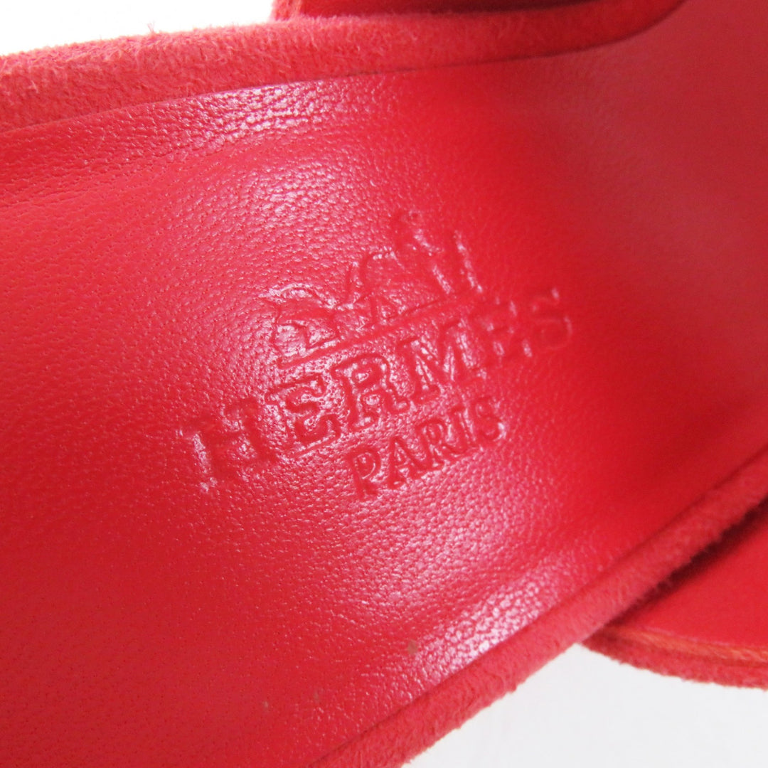 Excellent HERMES Sandals Cornelia Medorheal Suede leather Women 35.5 211060Z