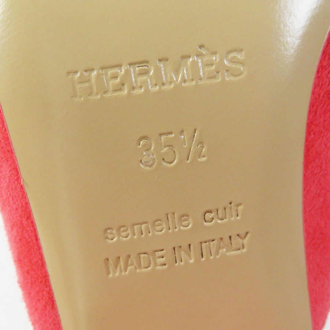Excellent HERMES Sandals Cornelia Medorheal Suede leather Women 35.5 211060Z