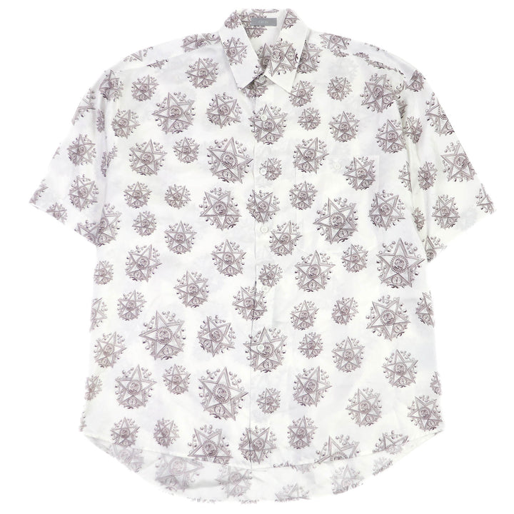 Excellent DIOR Short sleeve shirt CD Etoile all-over pattern silk mens 39