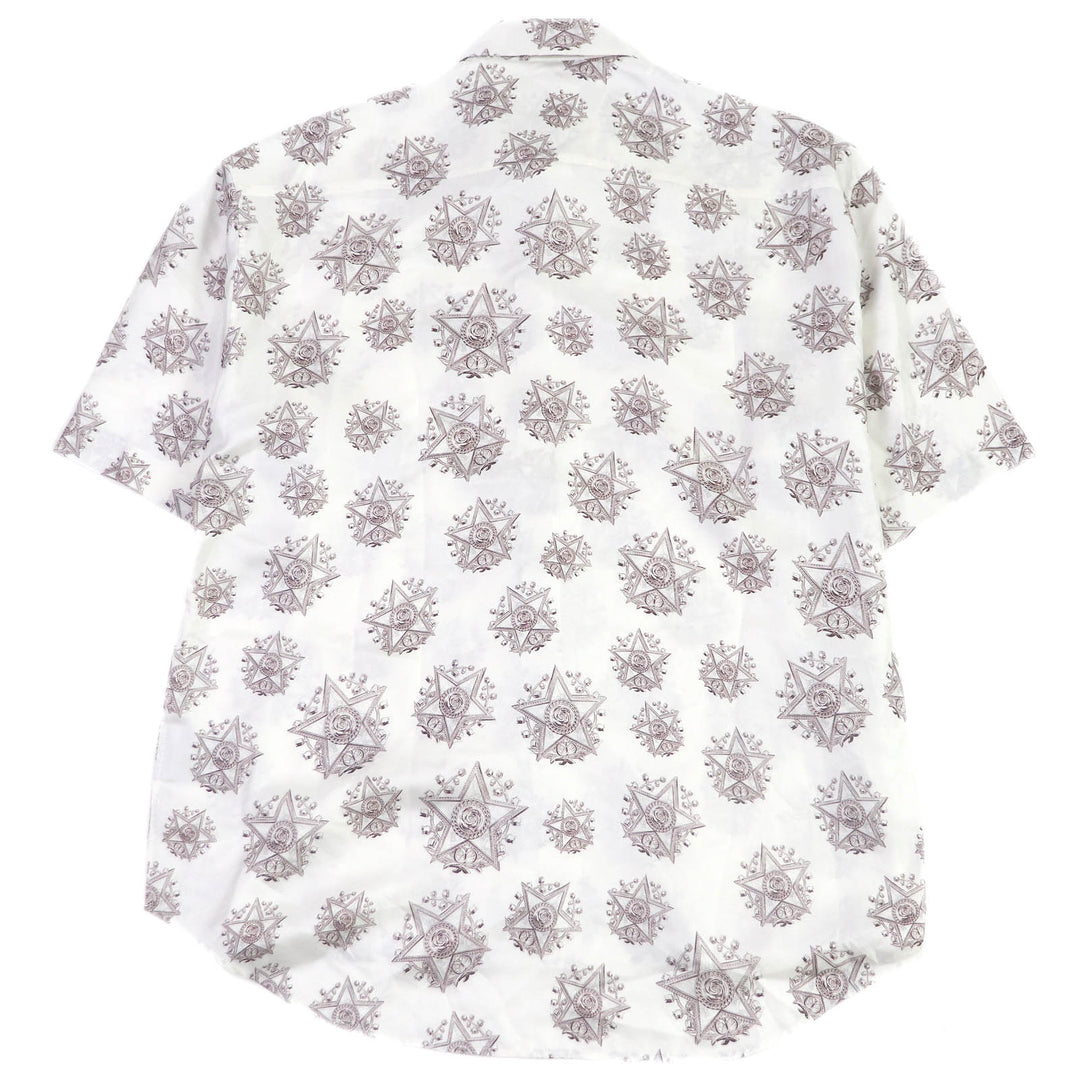 Excellent DIOR Short sleeve shirt CD Etoile all-over pattern silk mens 39
