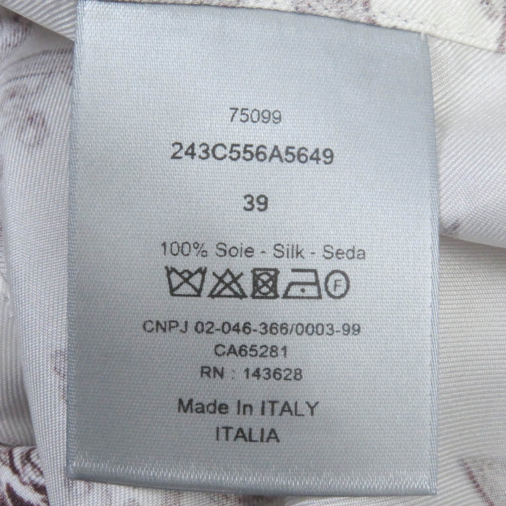 Excellent DIOR Short sleeve shirt CD Etoile all-over pattern silk mens 39