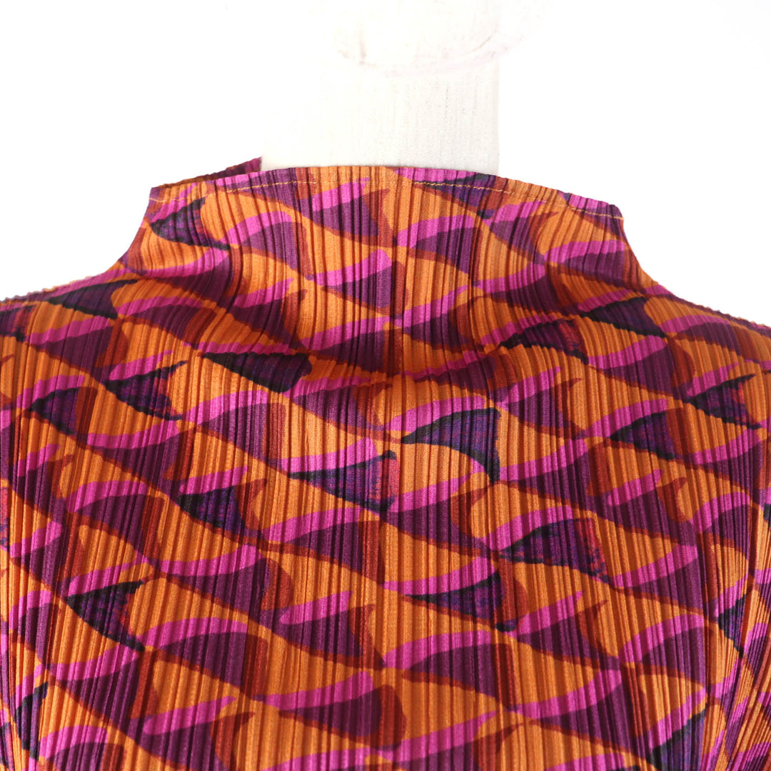 Excellent PLEATS PLEASE two-piece set T-shirt+skirt Multi PP43-JK951/PP43-JG954