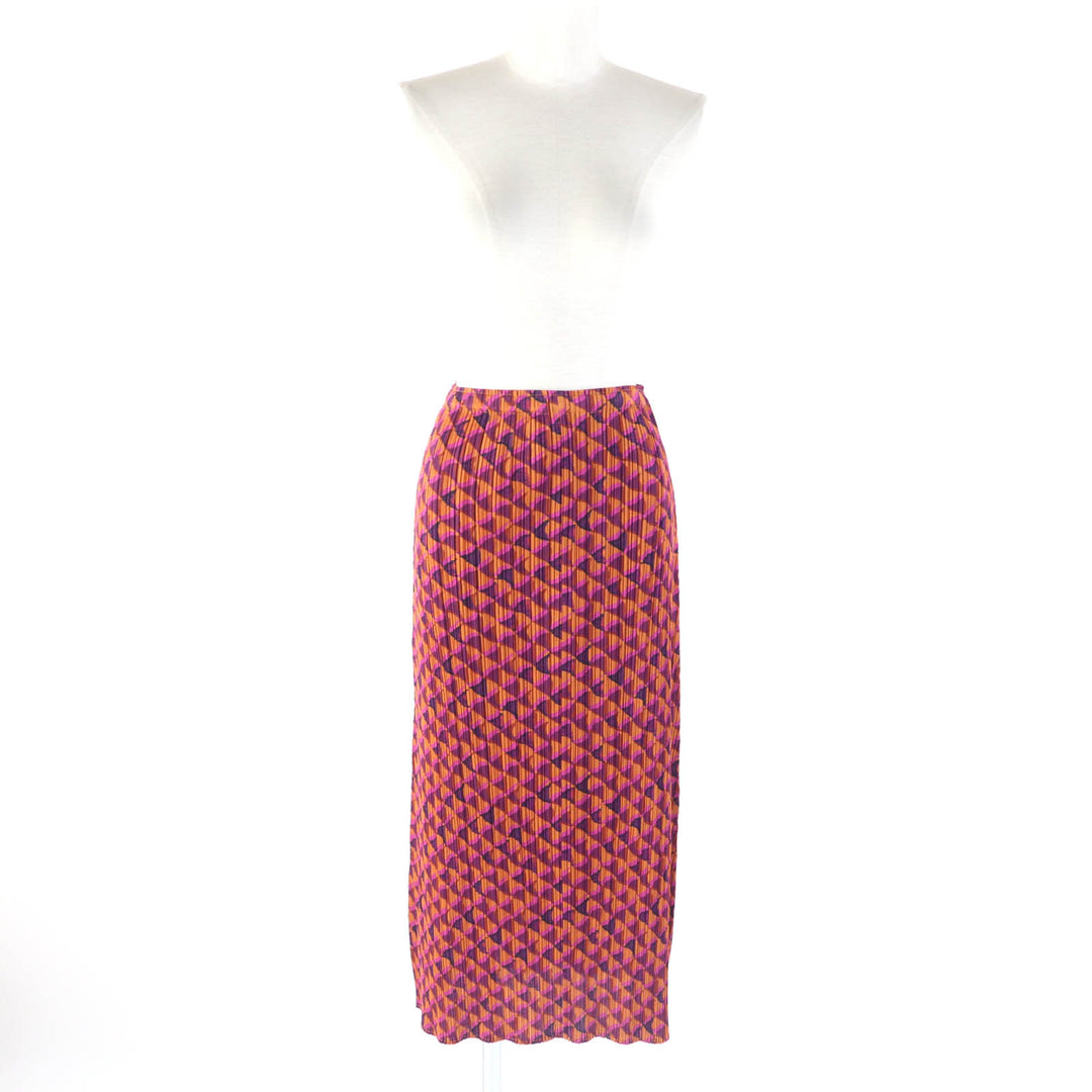 Excellent PLEATS PLEASE two-piece set T-shirt+skirt Multi PP43-JK951/PP43-JG954