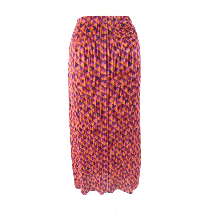 Excellent PLEATS PLEASE two-piece set T-shirt+skirt Multi PP43-JK951/PP43-JG954