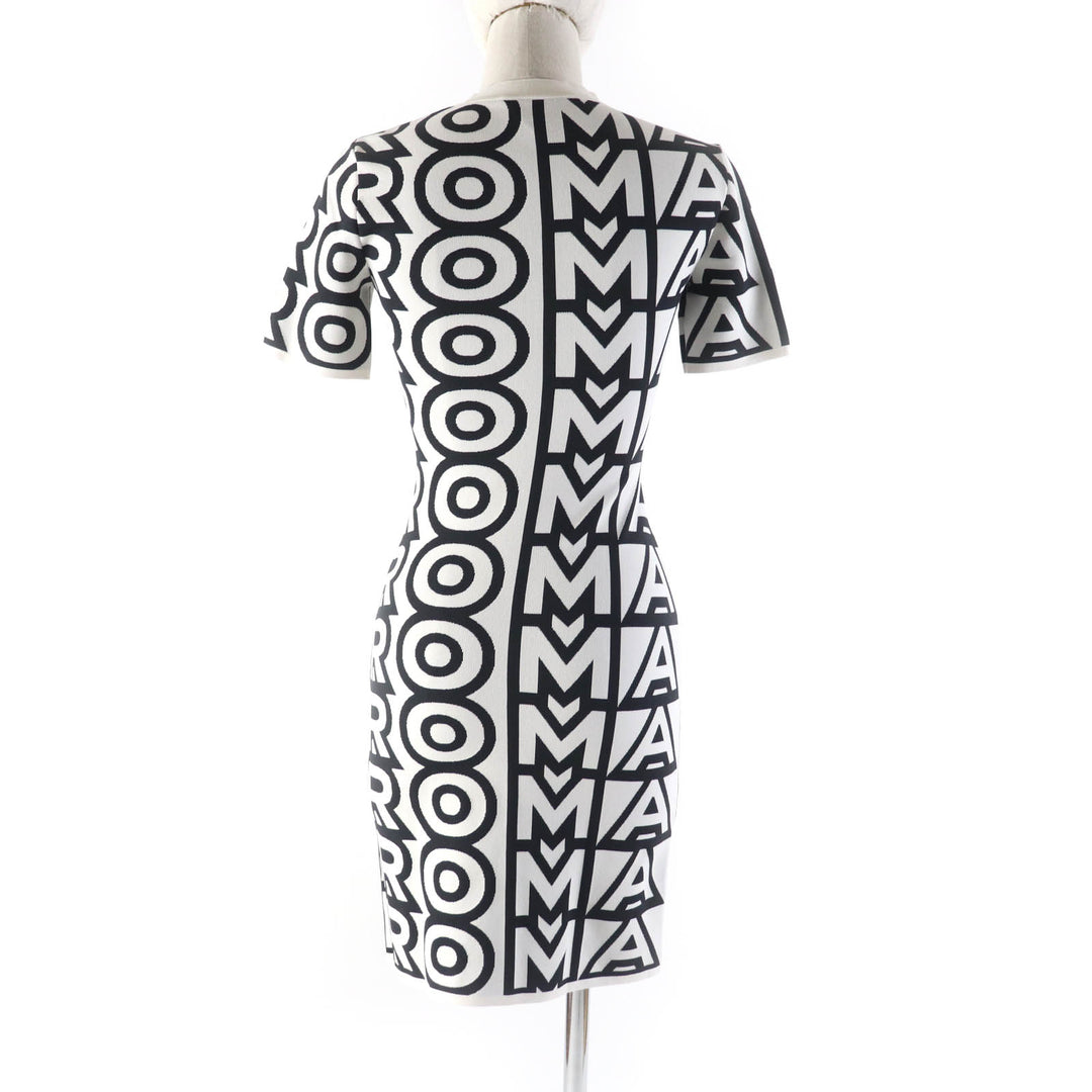Excellent FENDI×MARC JACOBS one piece Logo print short sleeve knit 36 FZD917