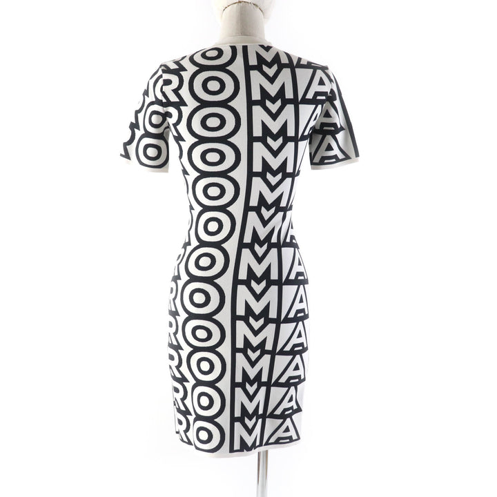 Excellent FENDI×MARC JACOBS one piece Logo print short sleeve knit 36 FZD917