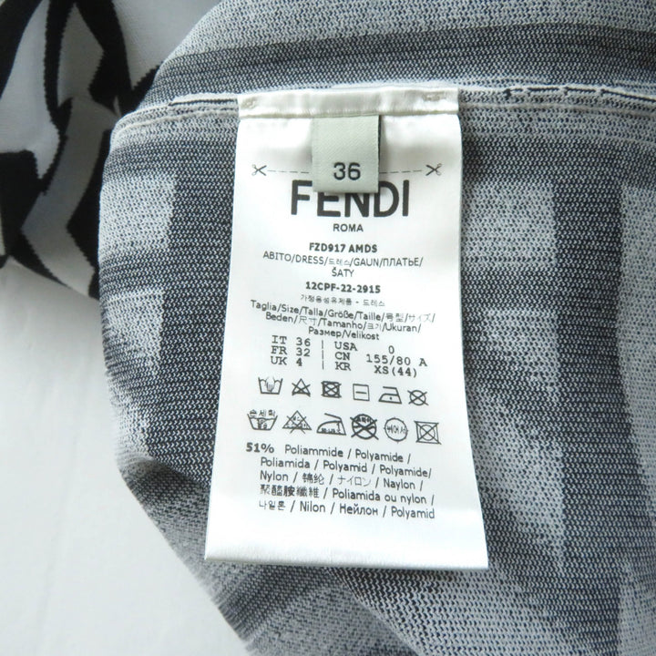 Excellent FENDI×MARC JACOBS one piece Logo print short sleeve knit 36 FZD917