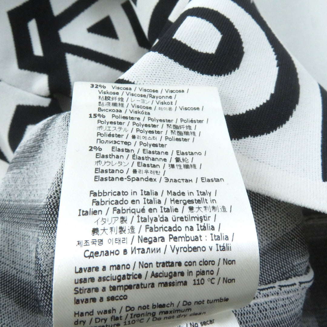 Excellent FENDI×MARC JACOBS one piece Logo print short sleeve knit 36 FZD917