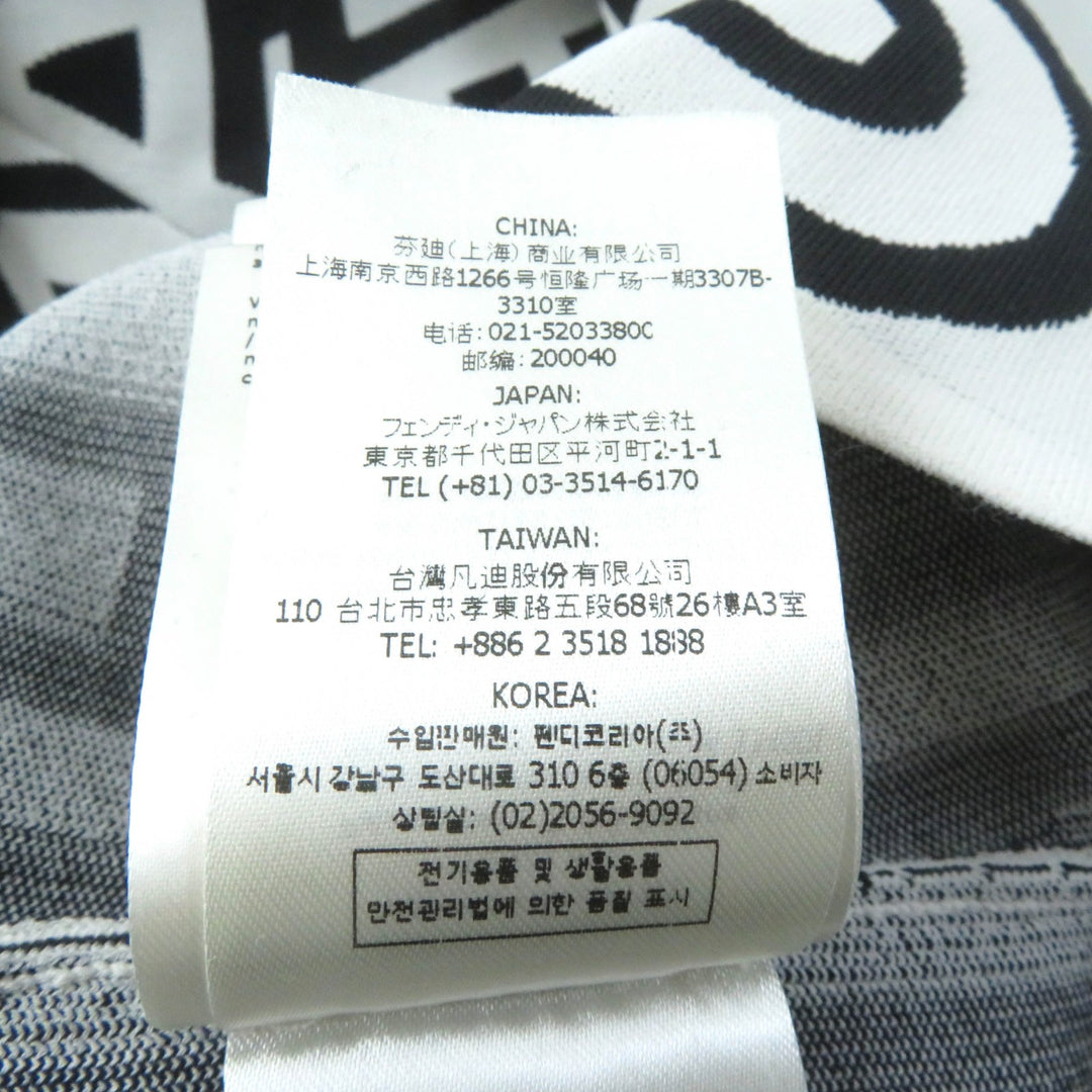 Excellent FENDI×MARC JACOBS one piece Logo print short sleeve knit 36 FZD917