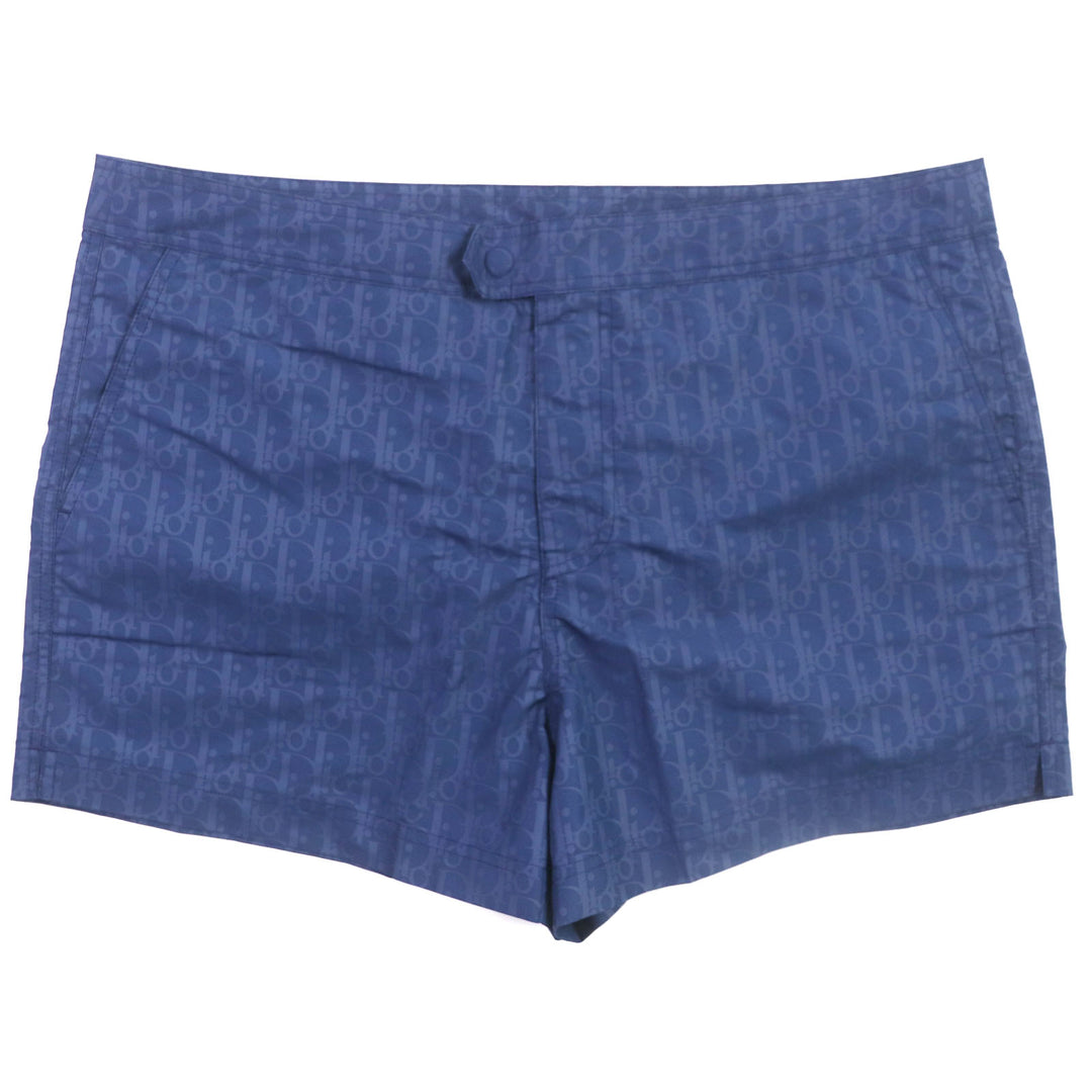 Pristine DIOR Shorts Oblique Short swim shorts Navy mens XL 293B102AB041