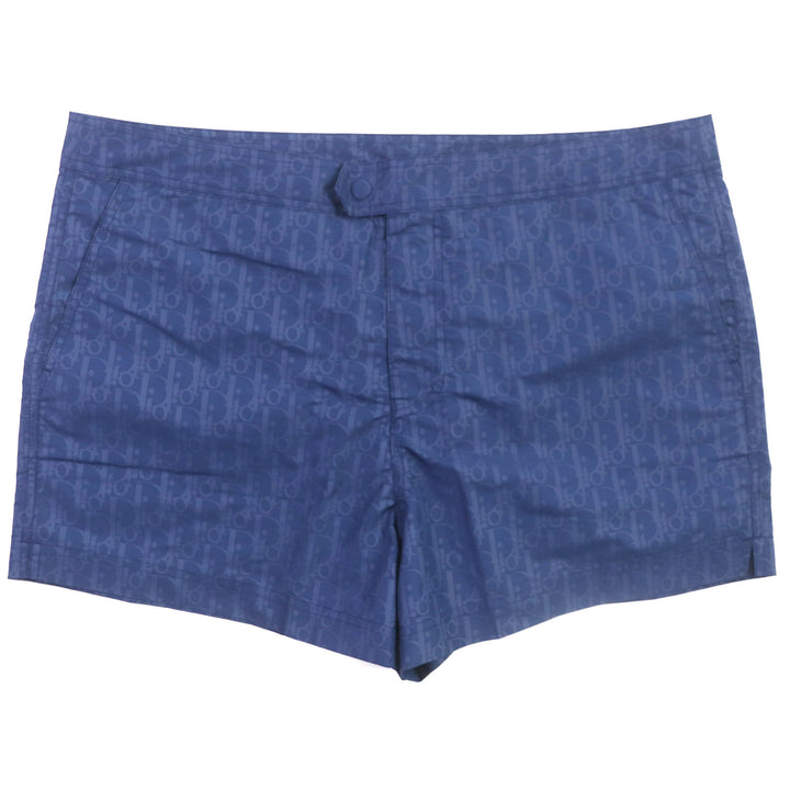 Pristine DIOR Shorts Oblique Short swim shorts Navy mens XL 293B102AB041