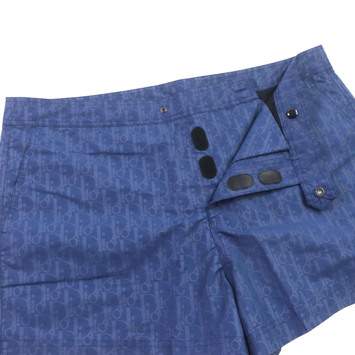 Pristine DIOR Shorts Oblique Short swim shorts Navy mens XL 293B102AB041