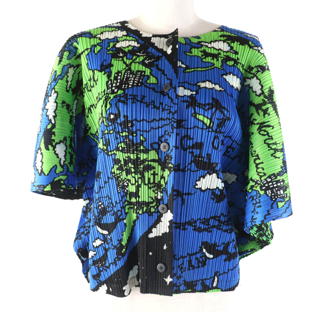 Excellent PLEATS PLEASE cardigan T-shirt multicolor polyester Women 3 PP23-JO605
