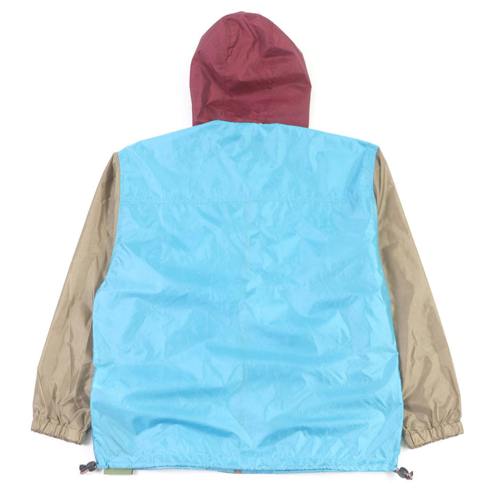 Excellent GUCCI Mountain parka Hooded Blue-based multi-color Nylon mens 42 740572