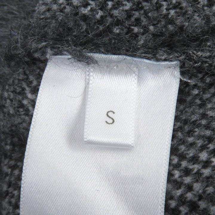 Excellent GIVENCHY knit Tag effect dog motif logo embroidered mohair sweater gray mohair mens S BM90H04Y9D