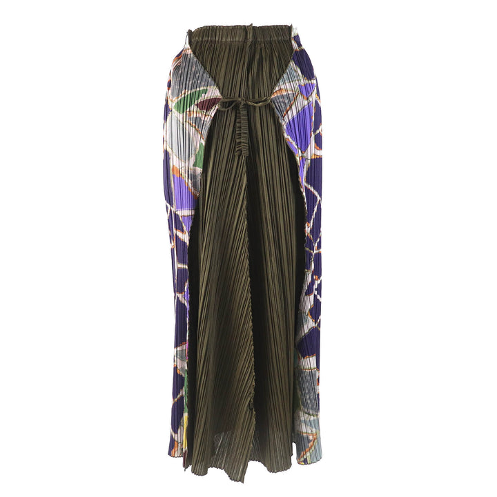Excellent PLEATS PLEASE two-piece set purple polyester PP33-JK734 PP33-JG736