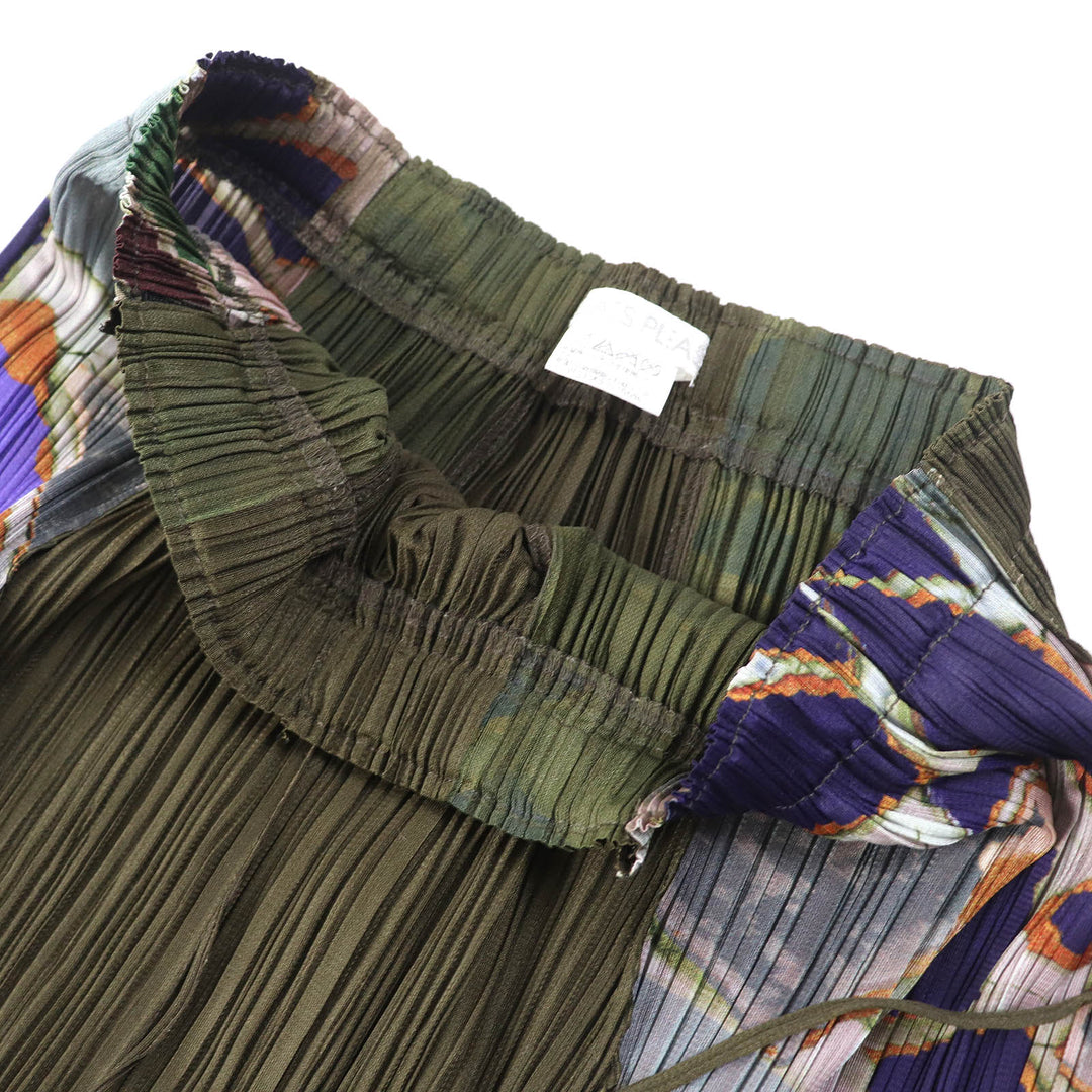 Excellent PLEATS PLEASE two-piece set purple polyester PP33-JK734 PP33-JG736