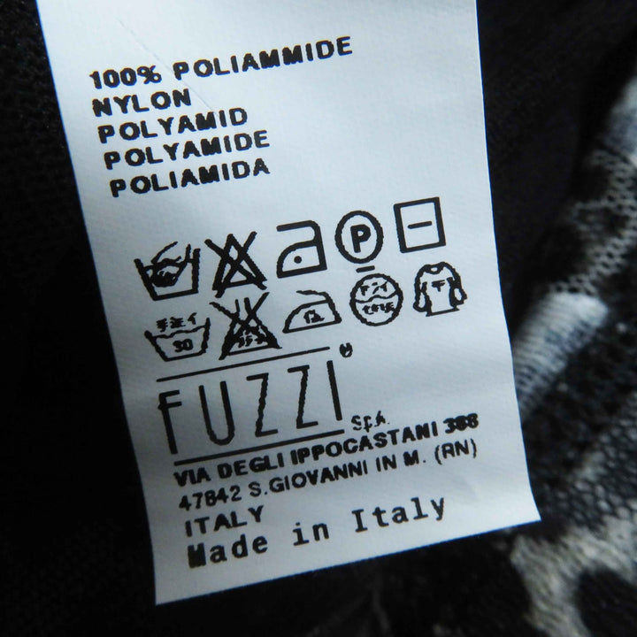 Pristine JEAN-PAUL GAULTIER T-shirt Leopard Pattern Power Net Long Sleeve Tops / black Nylon Women S