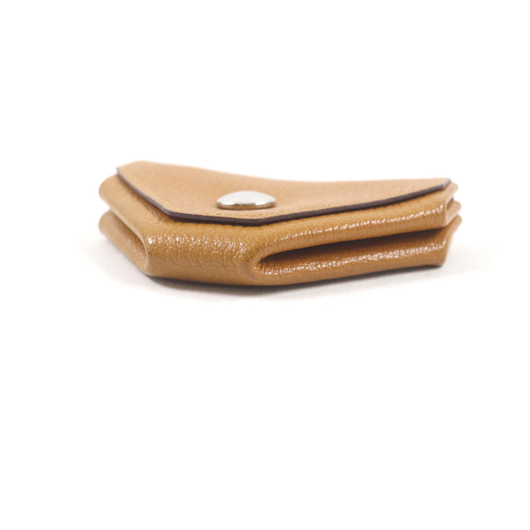 HERMES Coin case Revan Cattle Verso Bicolor Brown pink Shoble misol Women