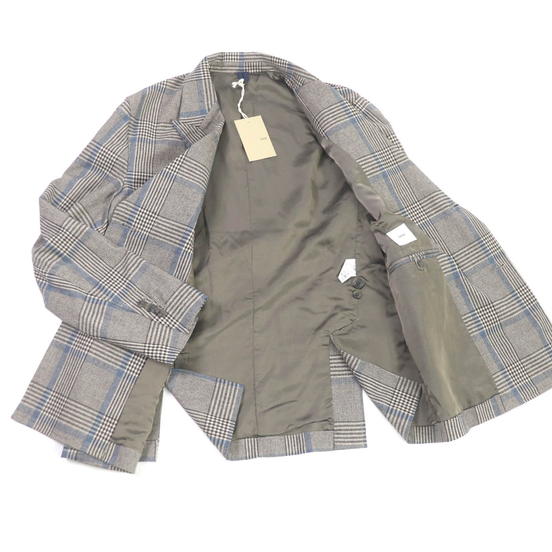 Pristine ts(s) two-piece set Check Pattern Brown Rayon mens 2 KT45FJ02/KT45FP0S