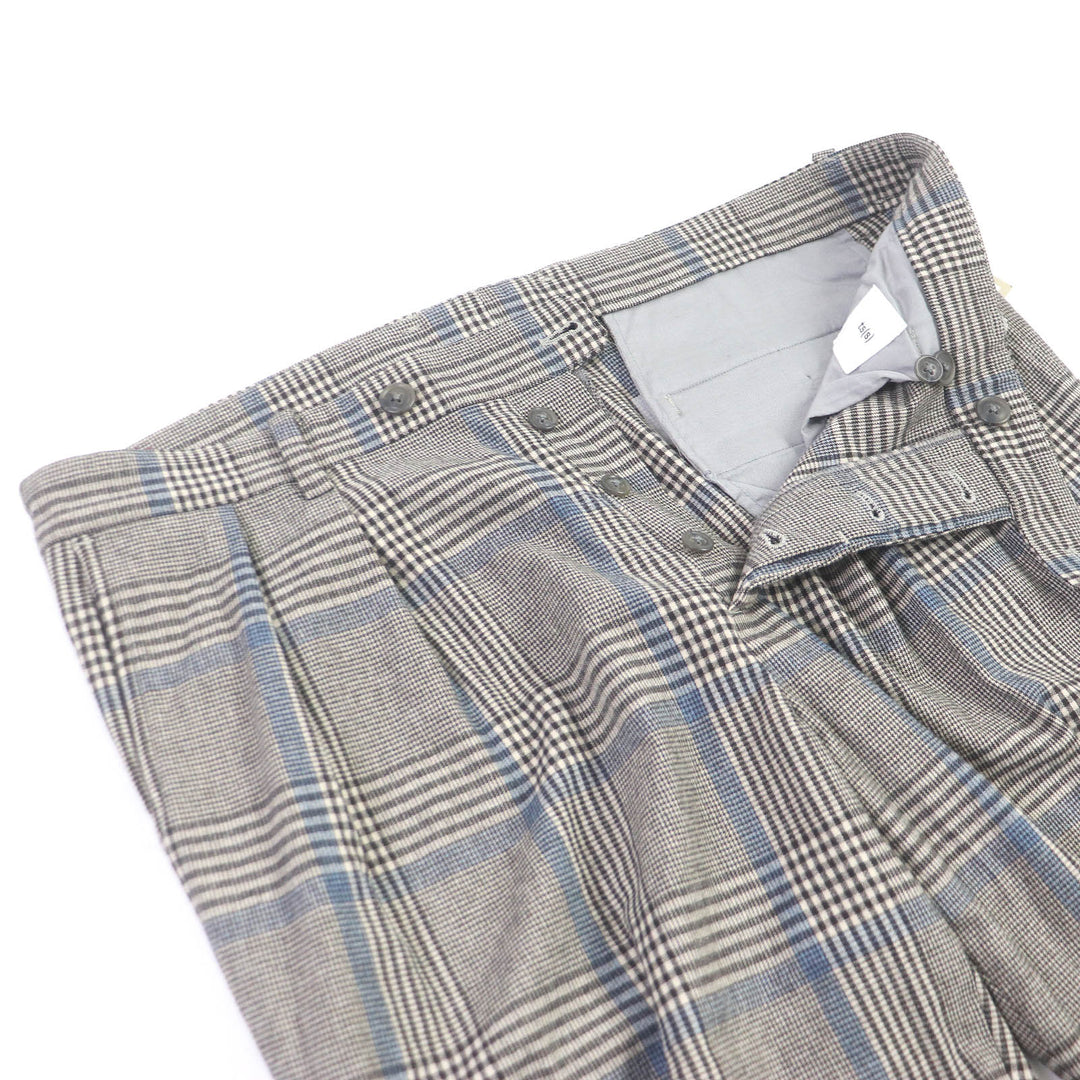 Pristine ts(s) two-piece set Check Pattern Brown Rayon mens 2 KT45FJ02/KT45FP0S