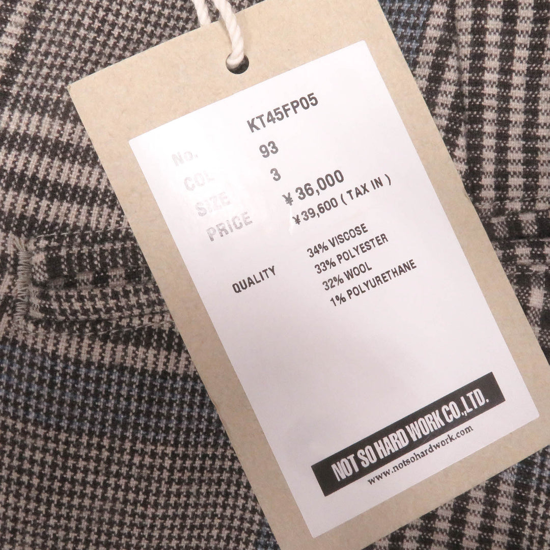 Pristine ts(s) two-piece set Check Pattern Brown Rayon mens 2 KT45FJ02/KT45FP0S