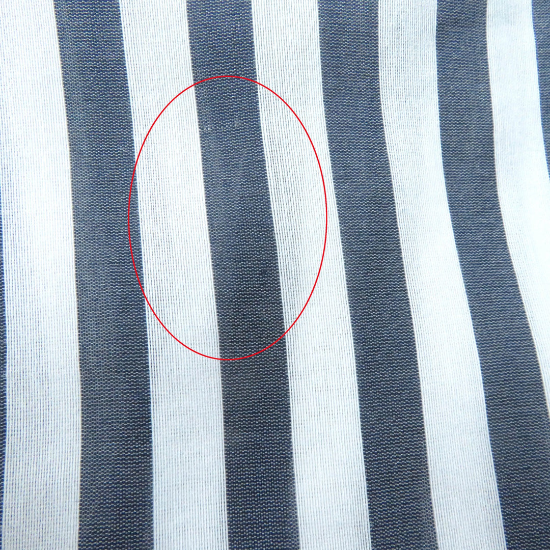 Great CELINE Long sleeve shirt Triomphe embroidered striped Women 34 2C703637P