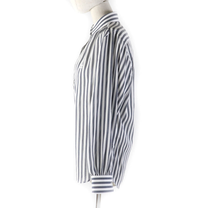 Great CELINE Long sleeve shirt Triomphe embroidered striped Women 34 2C703637P