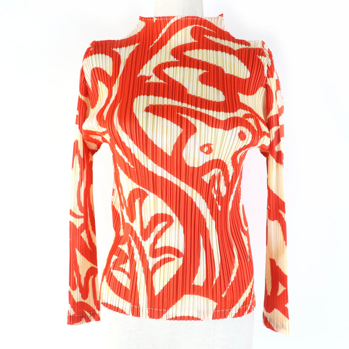 Pristine PLEATS PLEASE T-shirt Animal Print Long Sleeve series 3 PP33-JK711