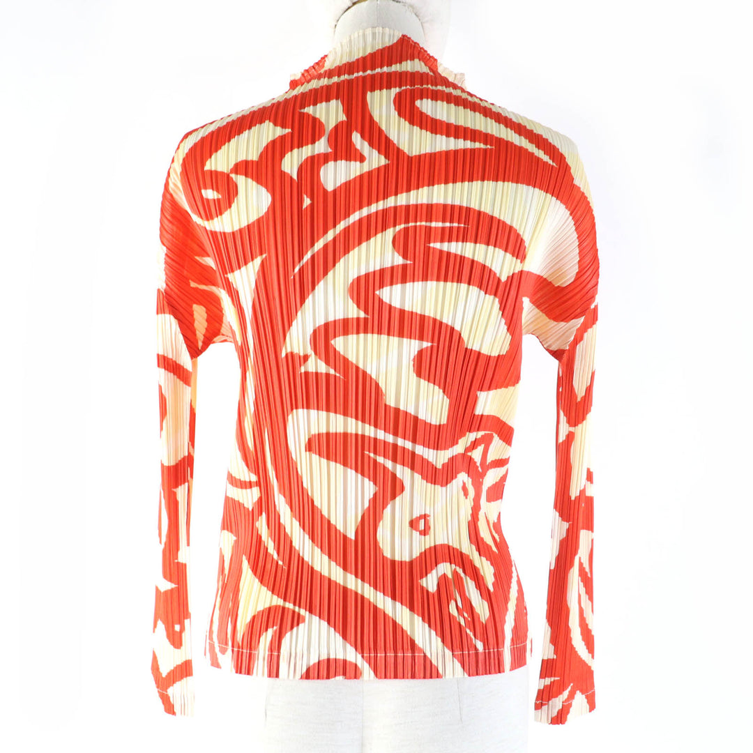 Pristine PLEATS PLEASE T-shirt Animal Print Long Sleeve series 3 PP33-JK711